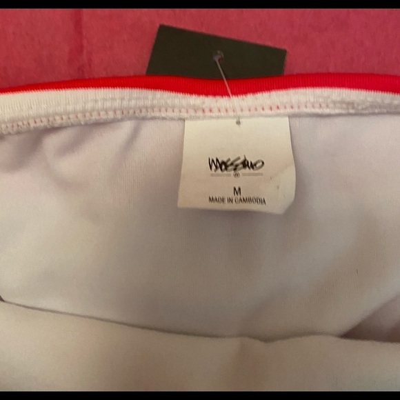 NWT red and white striped bikini bottom - Picture 3 of 5